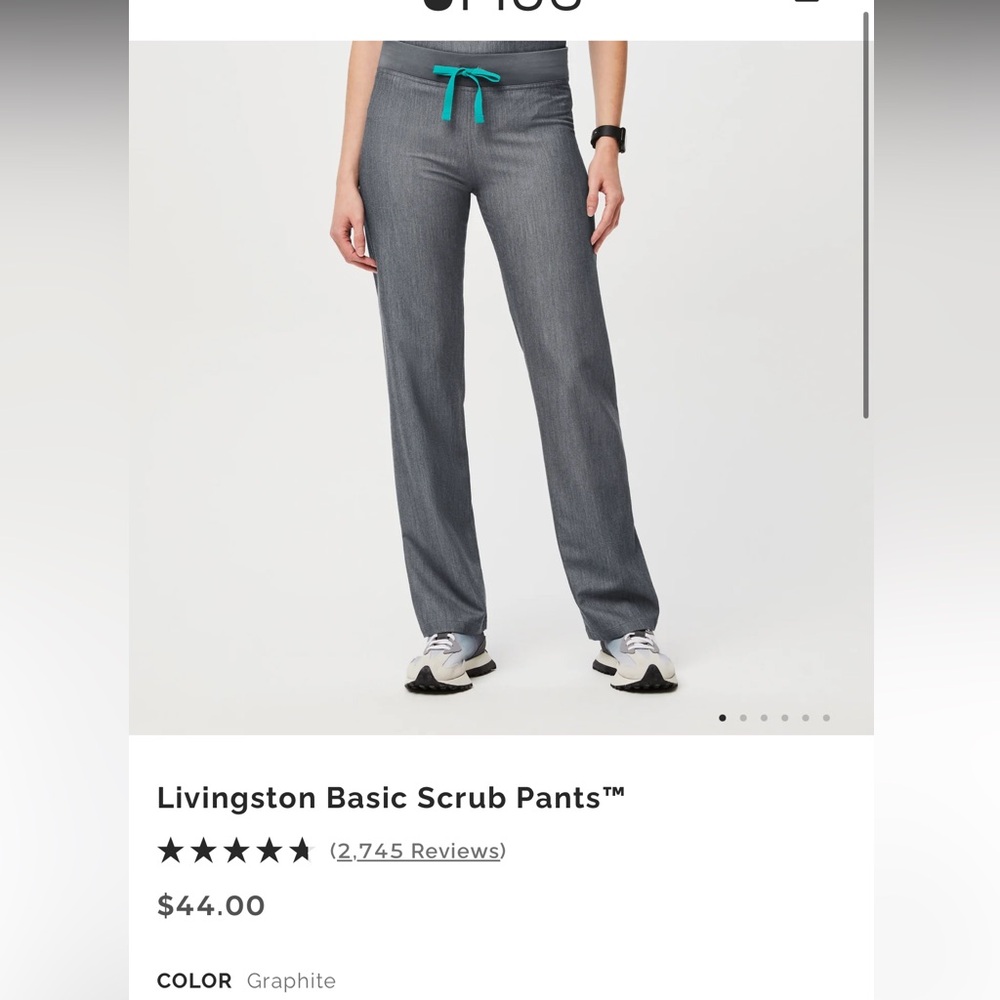 FIGS Livingston Graphite pants